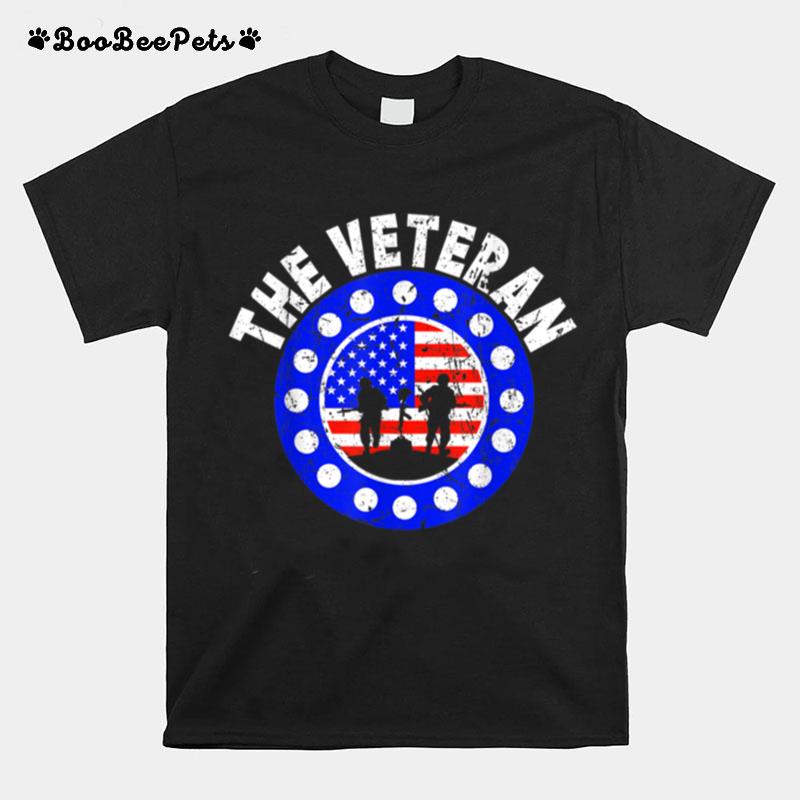 The Veteran U.S. Flag Soldier 4Th Of July T B09Znnhrtb T-Shirt