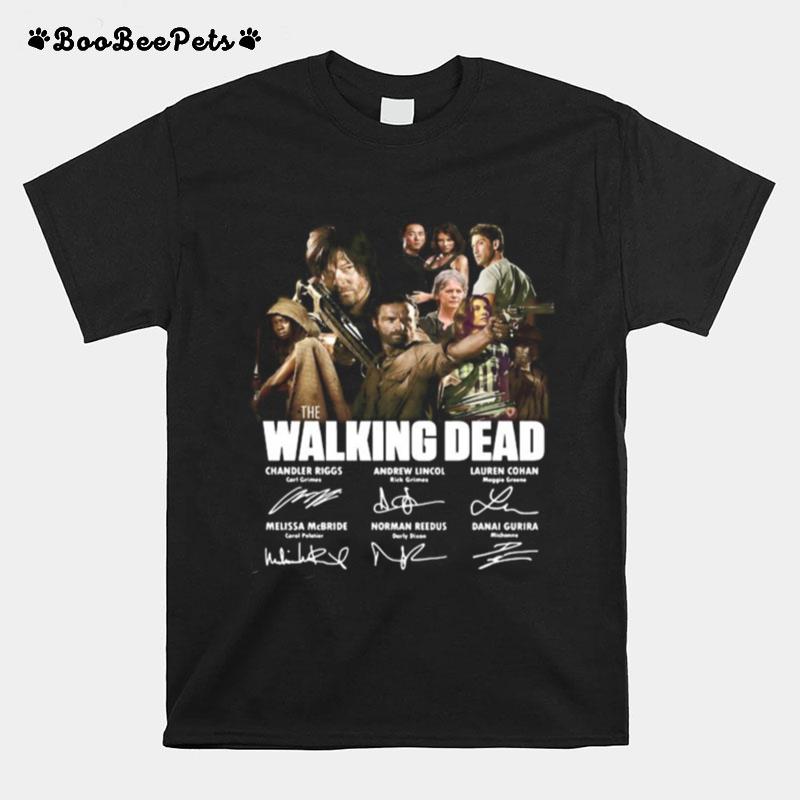 The Walking Dead Movie Characters Signatures T-Shirt
