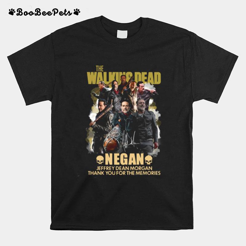 The Walking Dead Negan Jeffrey Dean Morgan Thank You For The Memories T-Shirt