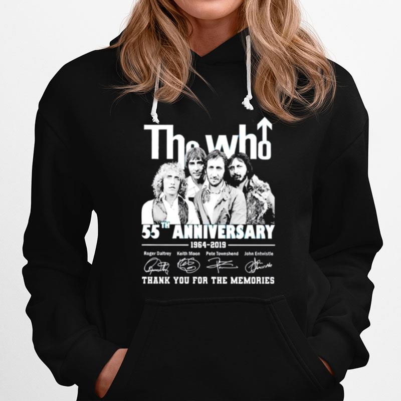 The Who 50Th Anniversary Thank You For The Memories Signatures Hoodie