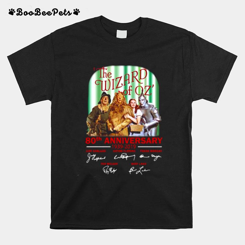 The Wizard Of Oz 80Th Anniversary 1939 2019 Signatures T-Shirt