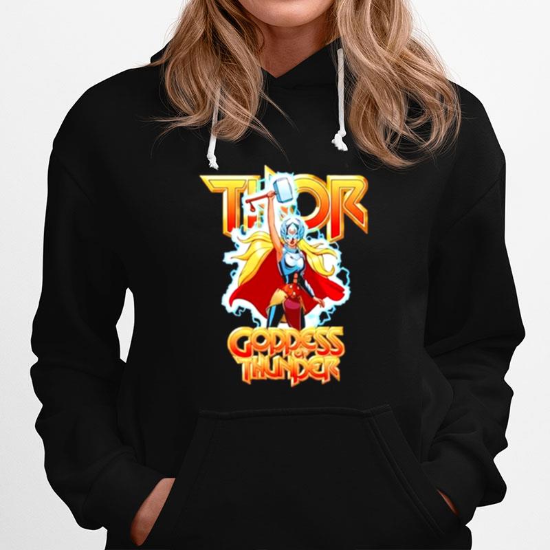 The Woman Love Thunder Hammer Hoodie