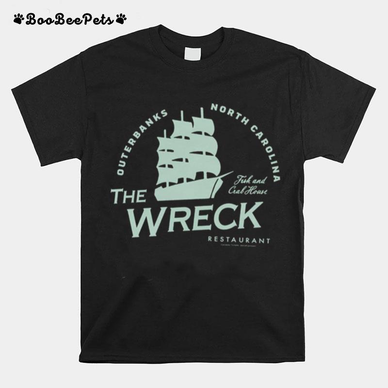 The Wreck Restaurant Ship Logo Outer Banks T-Shirt