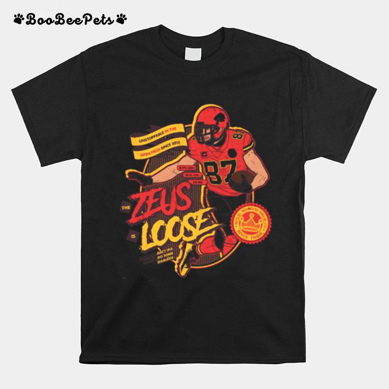 The Zeus Is Loose Boozy Juicy Ipa Craft Beer Labe T-Shirt