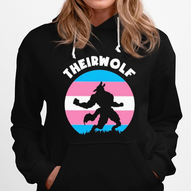 Theirwolf Trans Pride Lgbt Hoodie