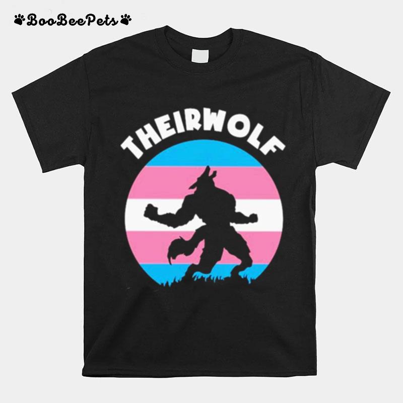Theirwolf Trans Pride Lgbt T-Shirt