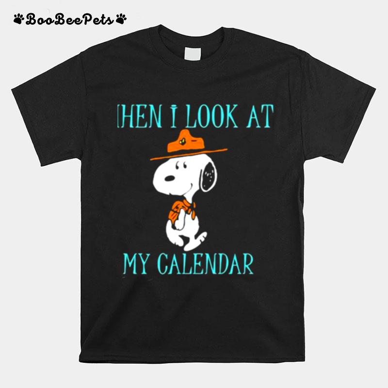 Then I Look At My Calendar Snoopy T-Shirt