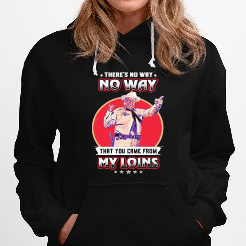 Theres No Way That You Came From My Loins Hoodie
