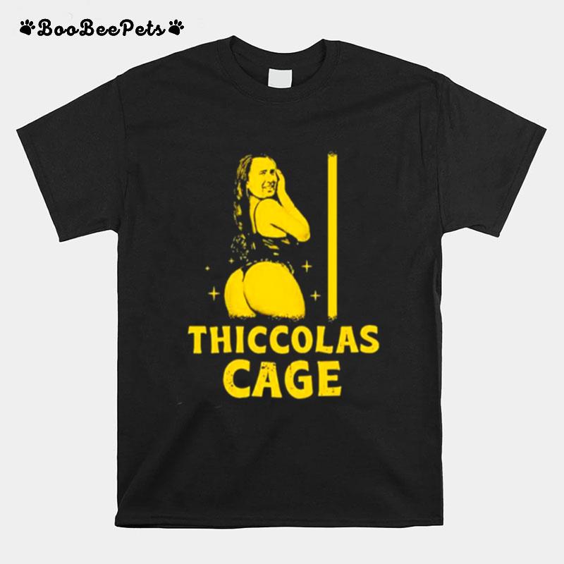 Thiccolas Cage Funny T-Shirt