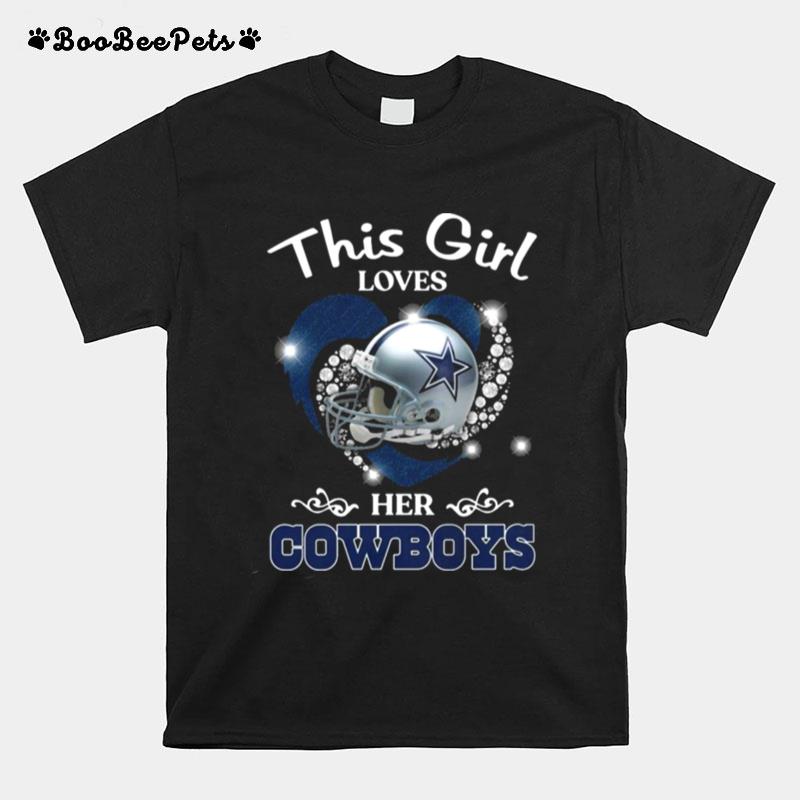 This Girl Loves Her Dallas Cowboys Helmet T-Shirt