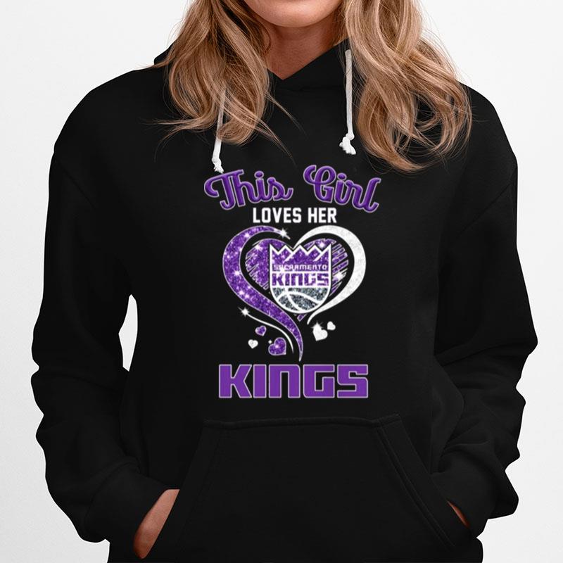 This Girl Loves Her Sacramento Kings Diamond Heart Hoodie