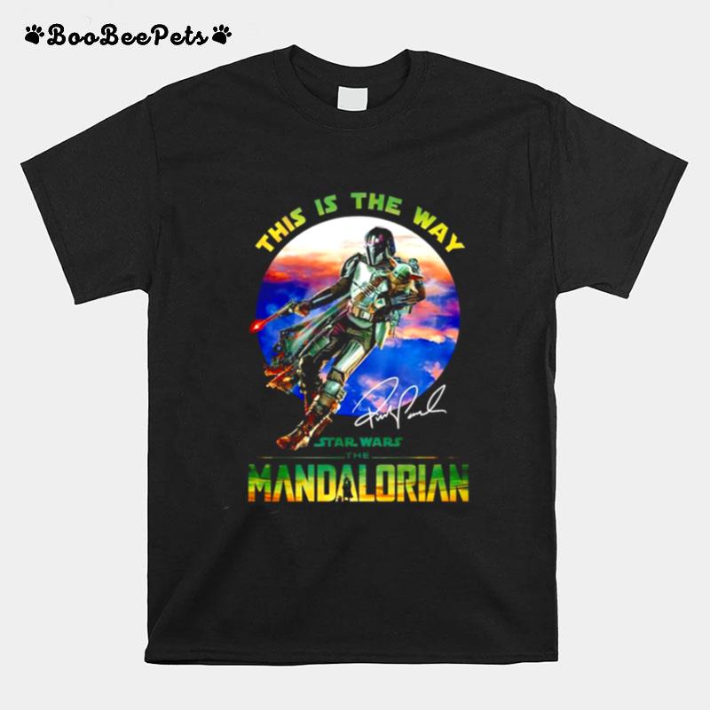 This Is A Way Star Wars The Mandalorian Signature T-Shirt