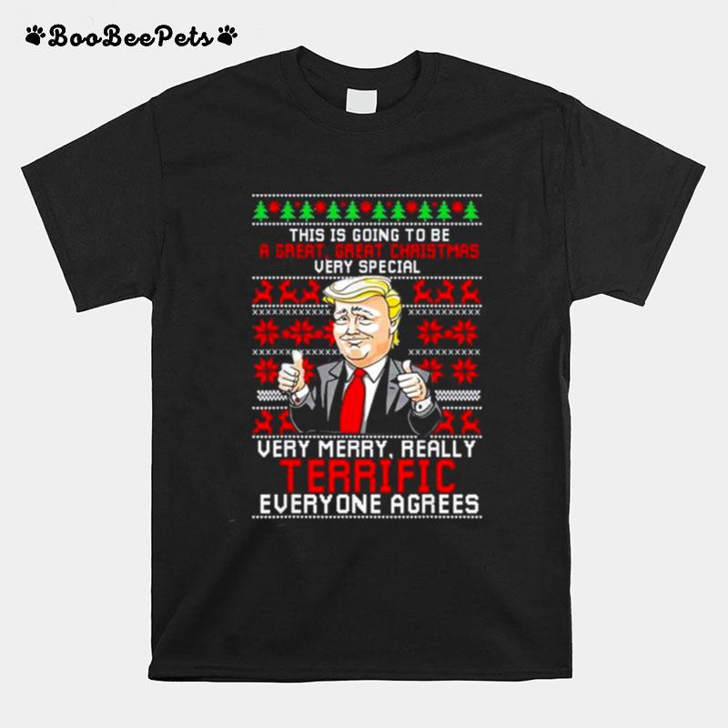 This Is Going To Be A Great Christmas Fun Trump Ugly 2022 T-Shirt