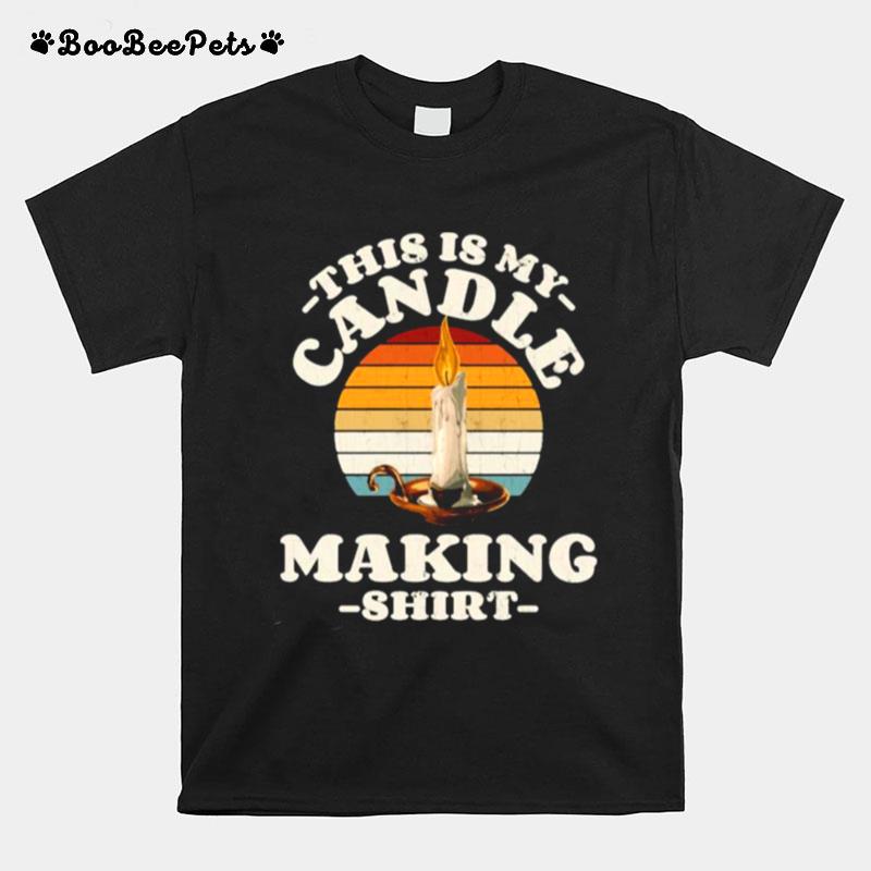 This Is My Candle Making Candlemaker Vintage T-Shirt