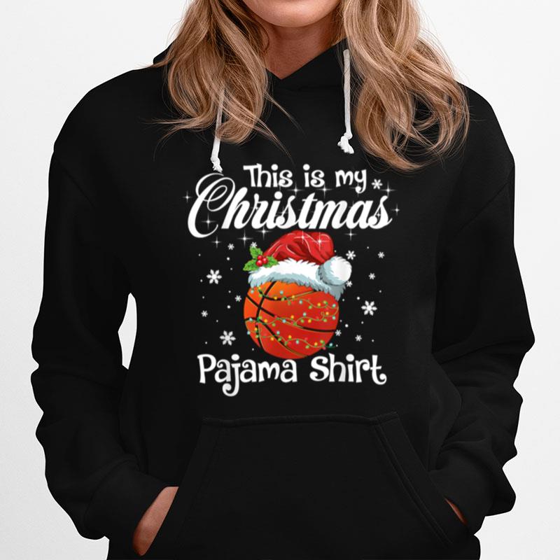 This Is My Christmas Pajama Basketball Santa Hoodie
