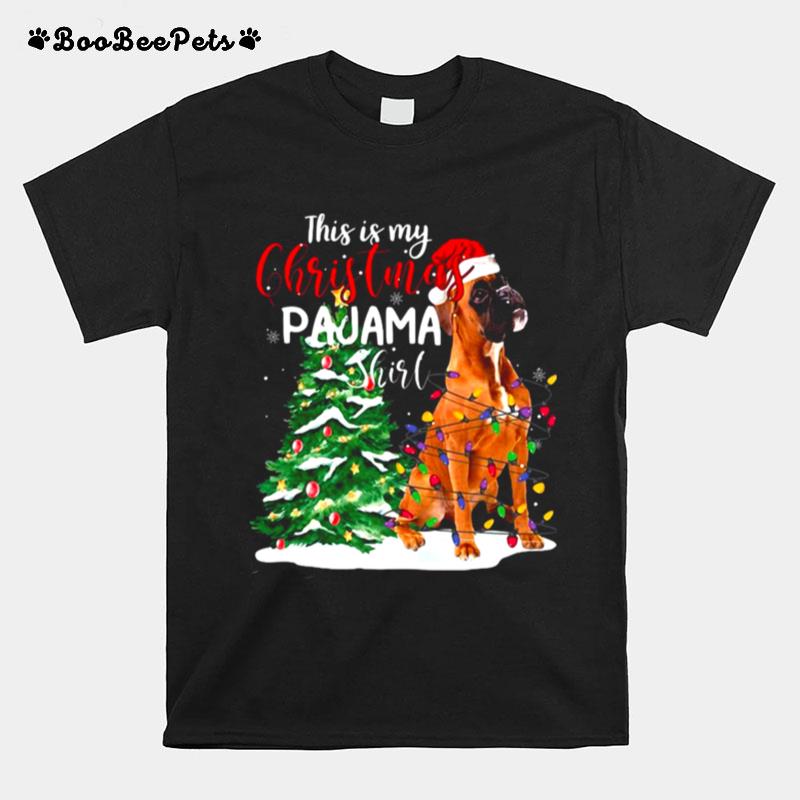 This Is My Christmas Pajama Boxer Dog Lover T-Shirt