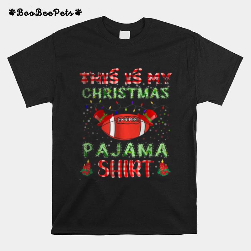 This Is My Christmas Pajama Football Matching Family T-Shirt