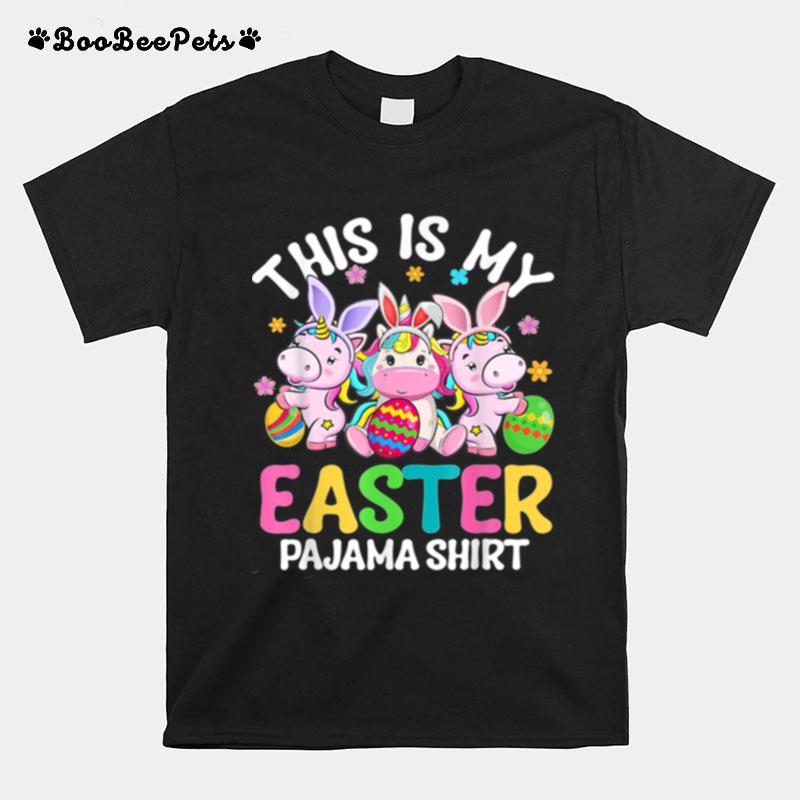 This Is My Easter Pajama Hoppy Bunny Rabbit Eggs T-Shirt