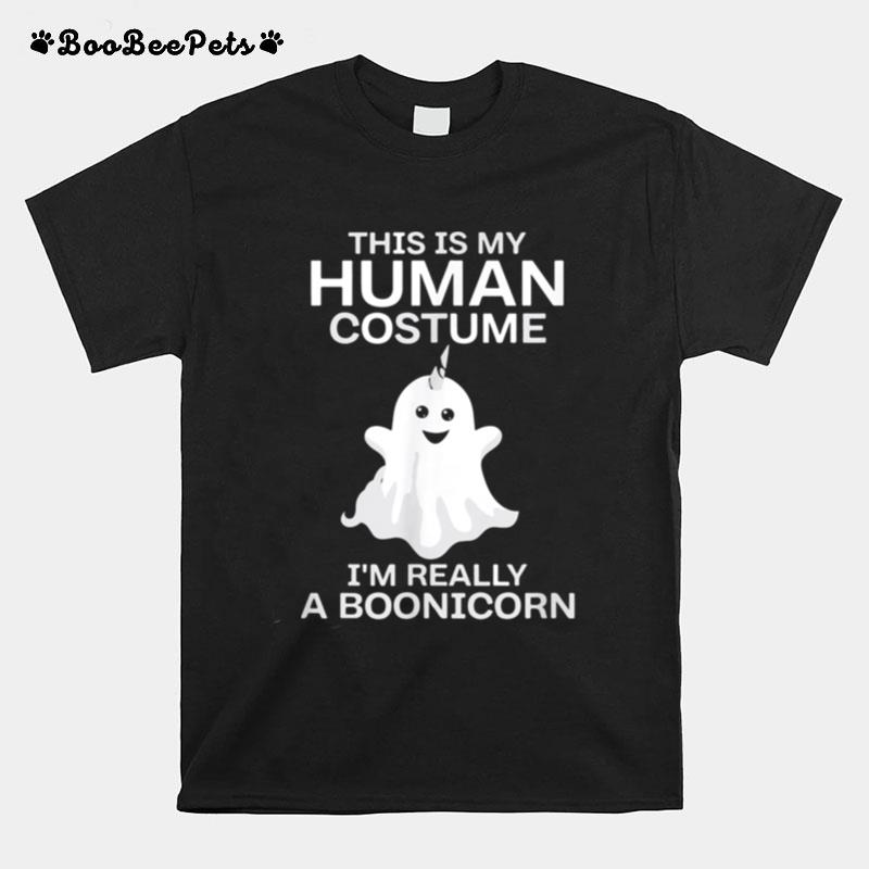 This Is My Human Costume Im Really A Unicorn Halloween T-Shirt