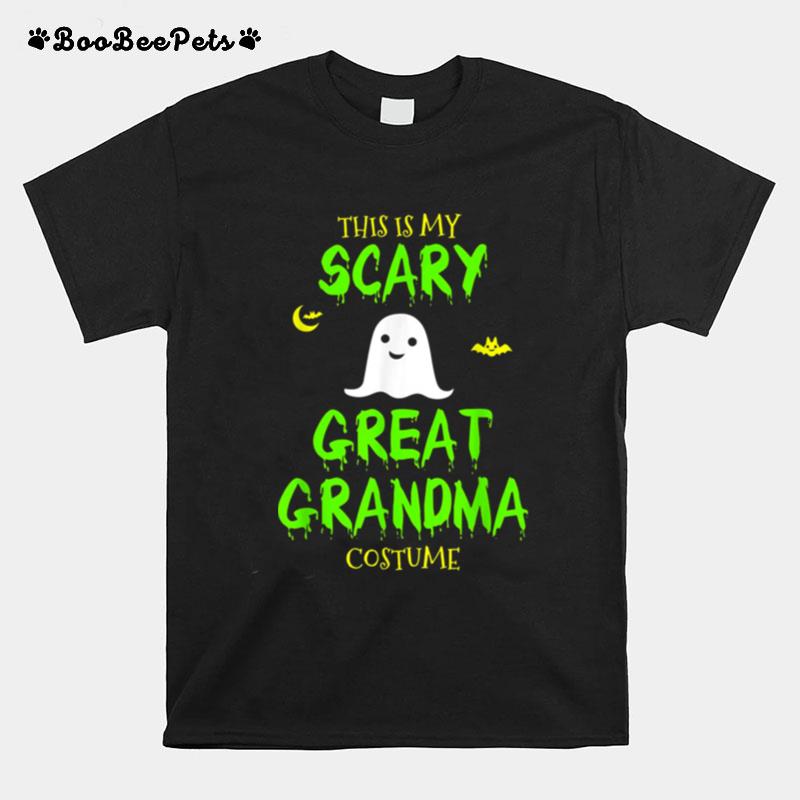 This Is My Scary Great Grandma Costume Halloween Lazy Easy Grandma Halloween T-Shirt