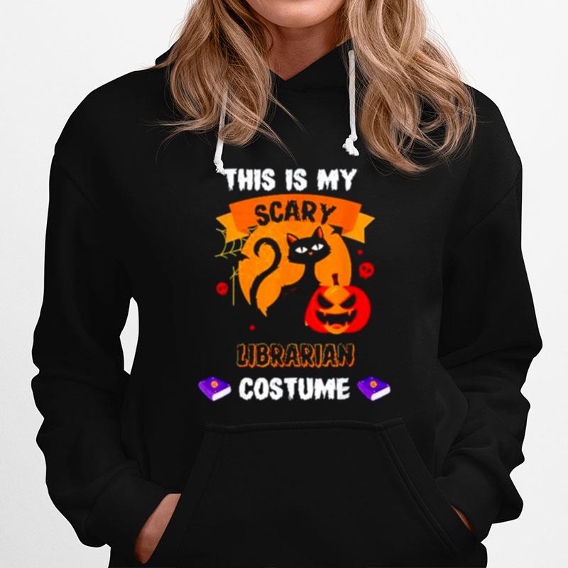 This Is My Scary Librarian Costume Cat Halloween Hoodie