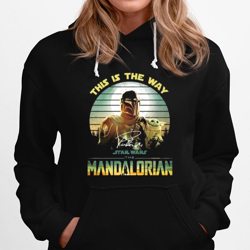 This Is The Way Star Wars The Mandalorida And Yoda Vintage Hoodie