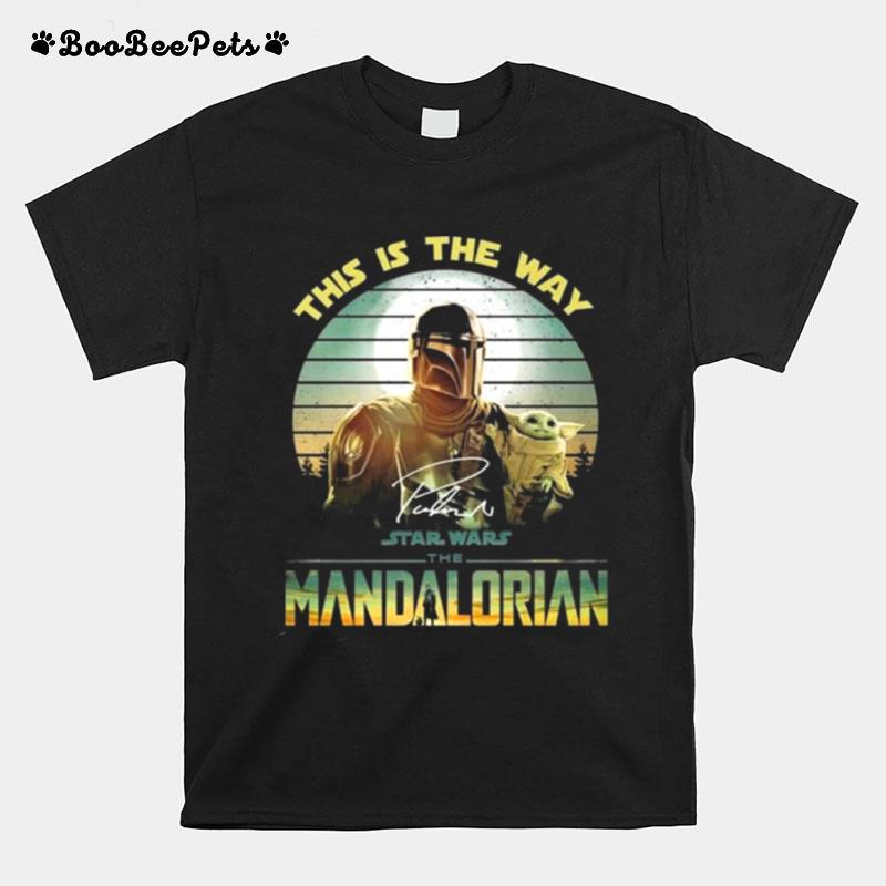 This Is The Way Star Wars The Mandalorida And Yoda Vintage T-Shirt