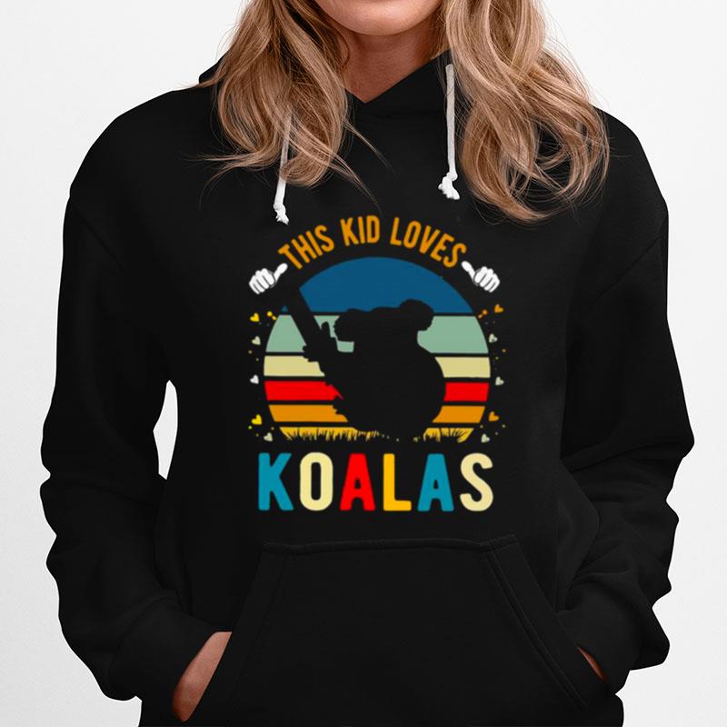 This Kid Loves Koalas Vintage Retro Hoodie