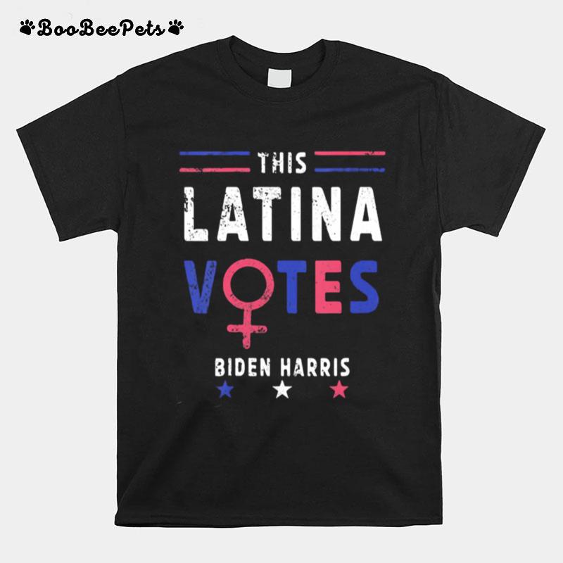 This Latina Votes Biden Harris Stars Election T-Shirt