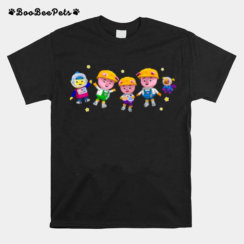 Three Little Pigs In Space Charlies Colorforms City T-Shirt