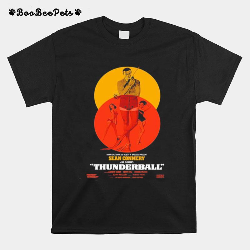 Thunderball James Bond Sean Connery Dr No Danish T-Shirt