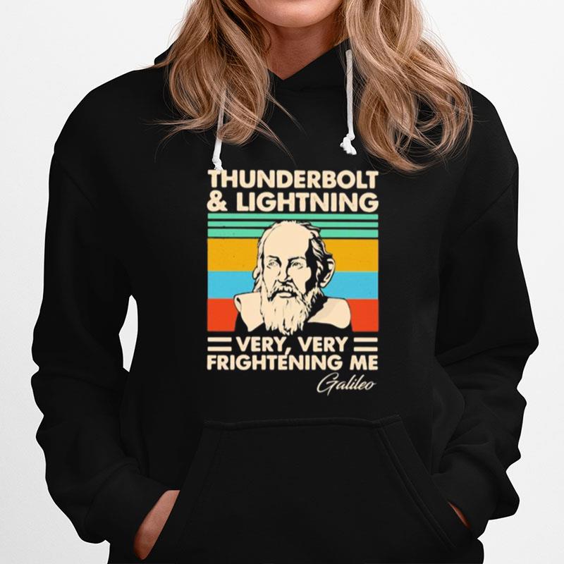 Thunderbolt And Lightning Very Very Frightening Me Galileo Vintage Retro Hoodie