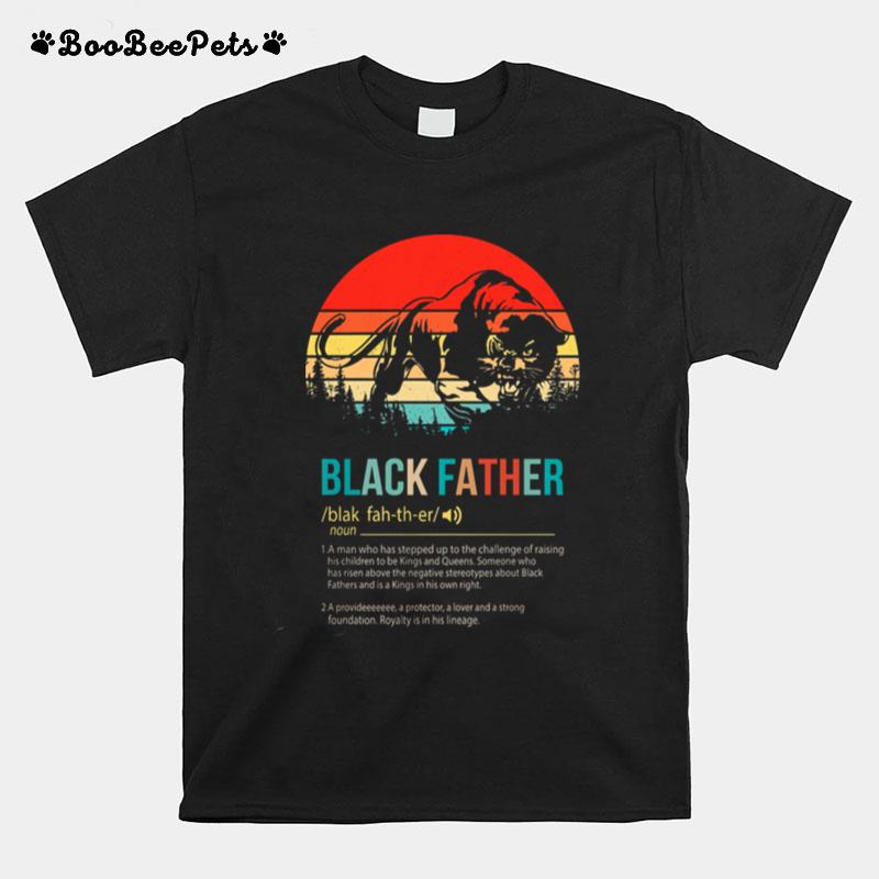 Tiger Black Father Vintage T-Shirt