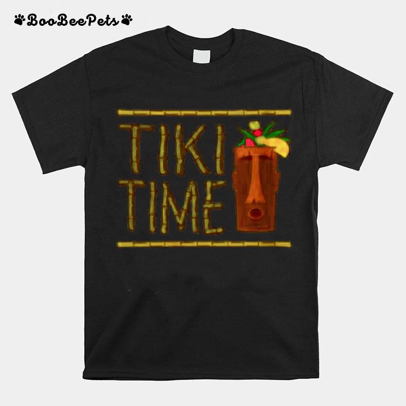 Tiki Time Bar Design T-Shirt