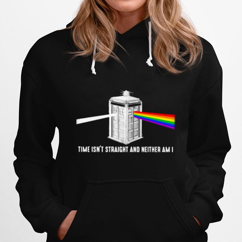 Time Isnt Straight And Neither Am I Lgbt Hoodie