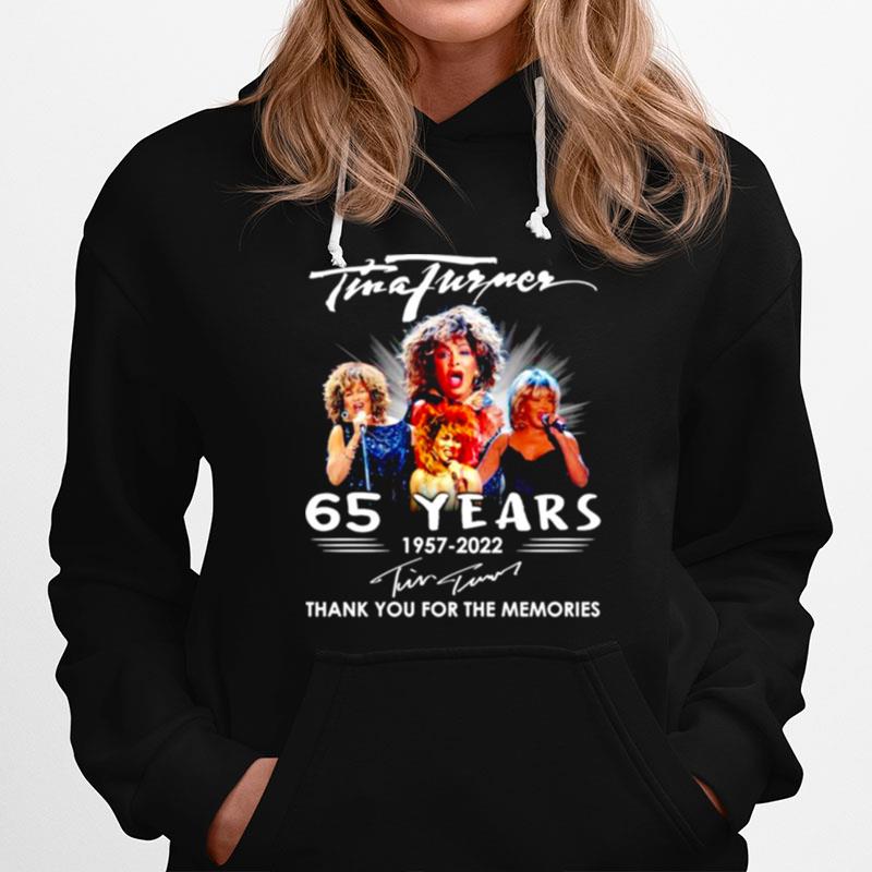 Tina Turner 65 Years 1957 2022 Signatures Hoodie