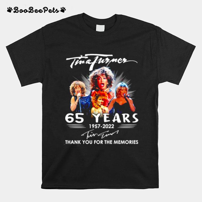 Tina Turner 65 Years 1957 2022 Signatures T-Shirt