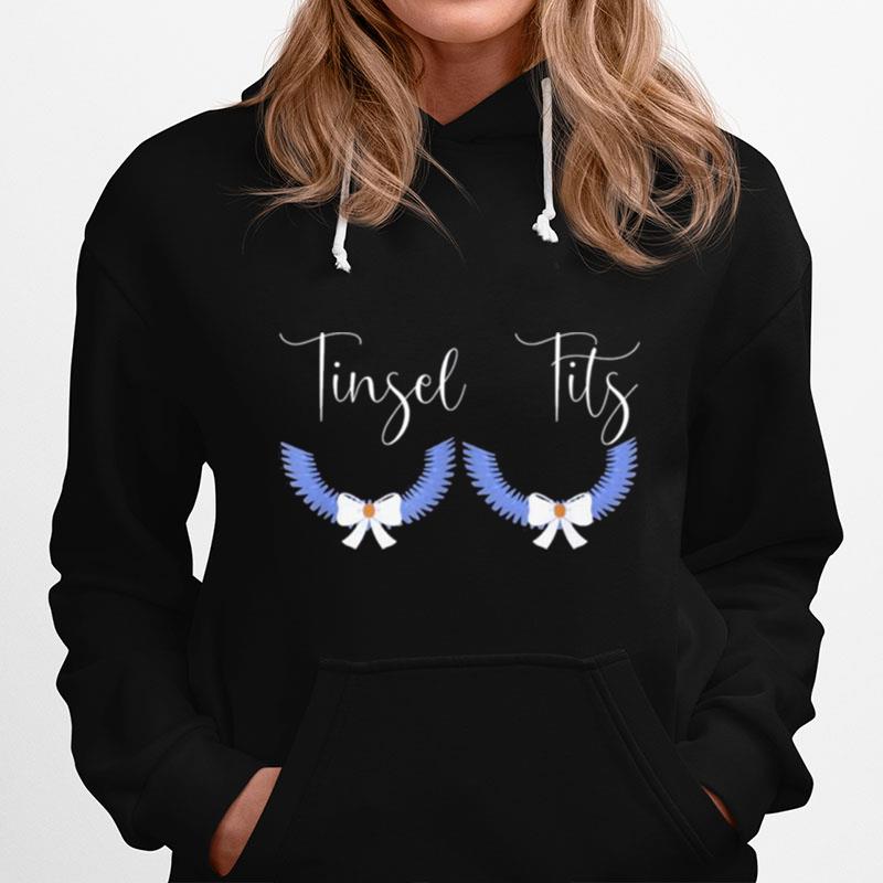 Tinsel Tits Couple Christmas Jingle Balls Tinsel Tits Hoodie