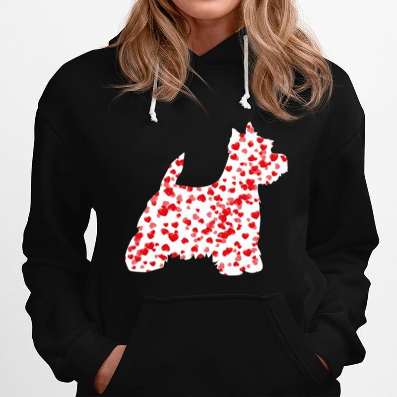Tiny Hearts West Highland Terrier Hoodie