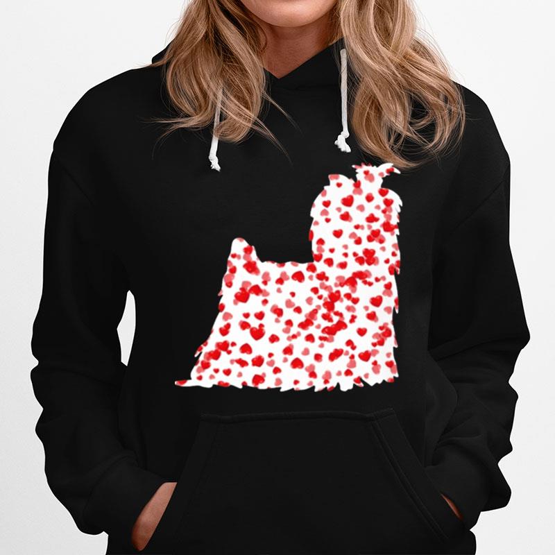 Tiny Hearts Yorkshire Terrier Hoodie