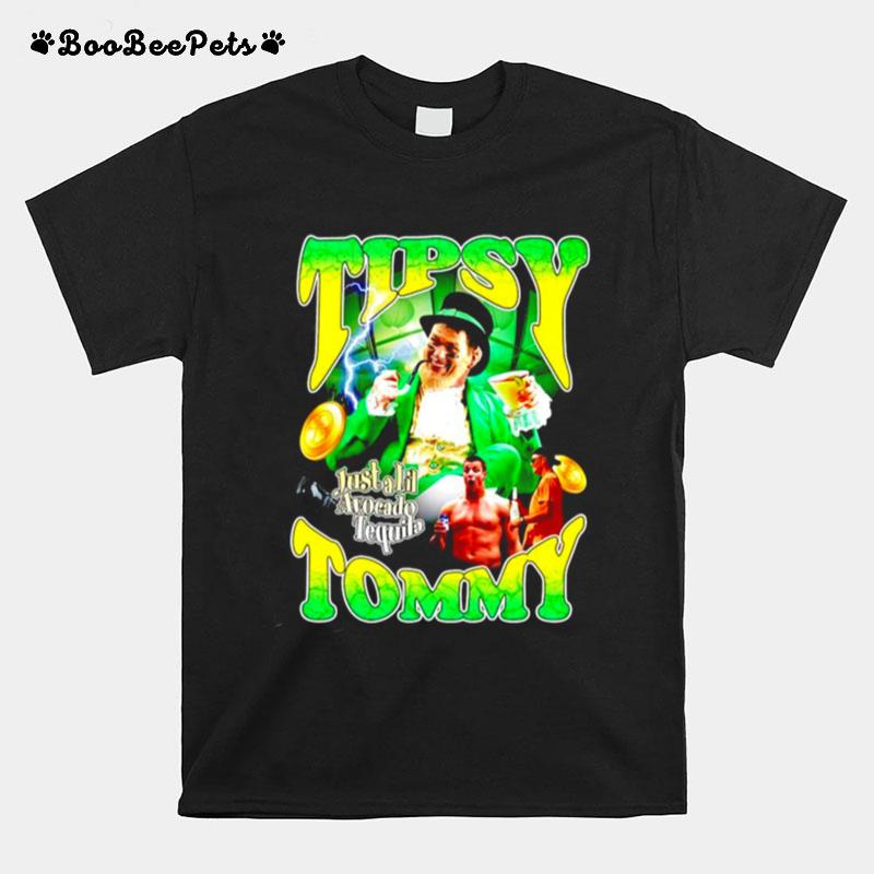 Tipsy Tommy Just A Lil Avocado Tequila Tom Brady Dunk St.Patricks Day T-Shirt