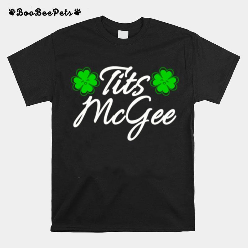Tits Mcgee St Patricks Irish Shamrocks Girls T-Shirt