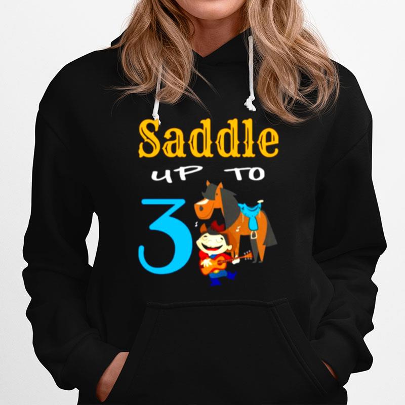 Toddler Boys 3Rd Birthday Saddle Up To Hoodie