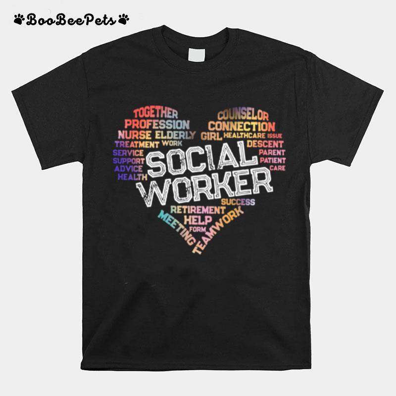 Together Profession Nurse Elderly Social Worker T-Shirt