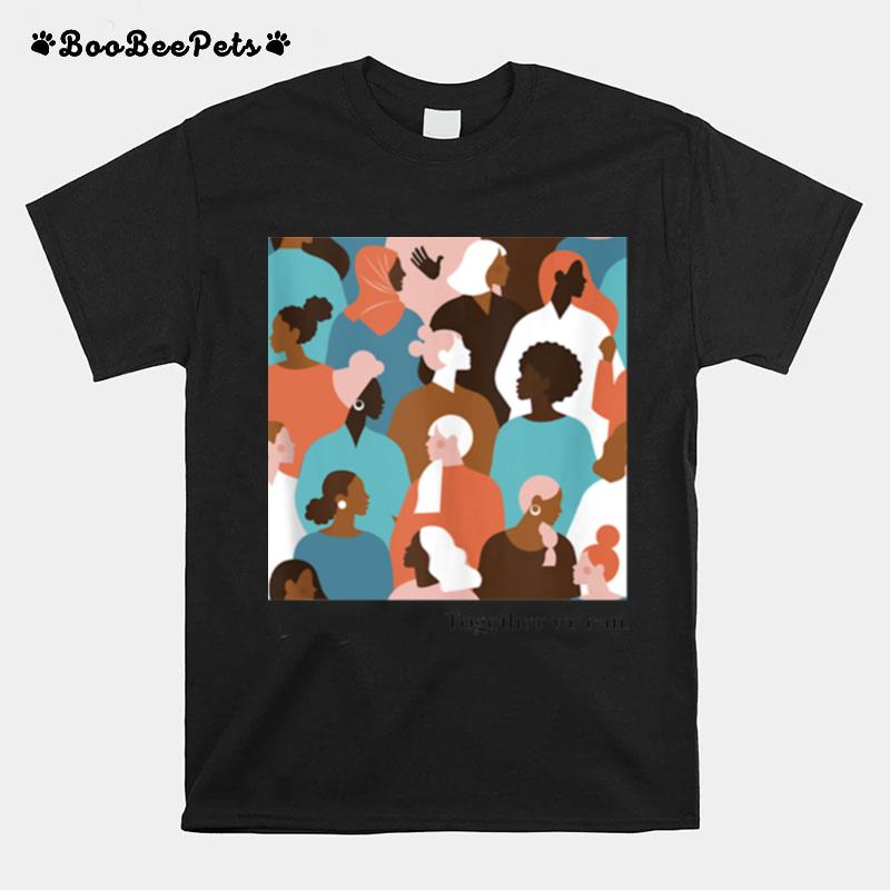 Together We Can Color Faces Mural T-Shirt
