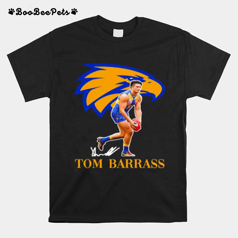Tom Barrass Player Of Team Philadelphia Eagles Football Signature T-Shirt