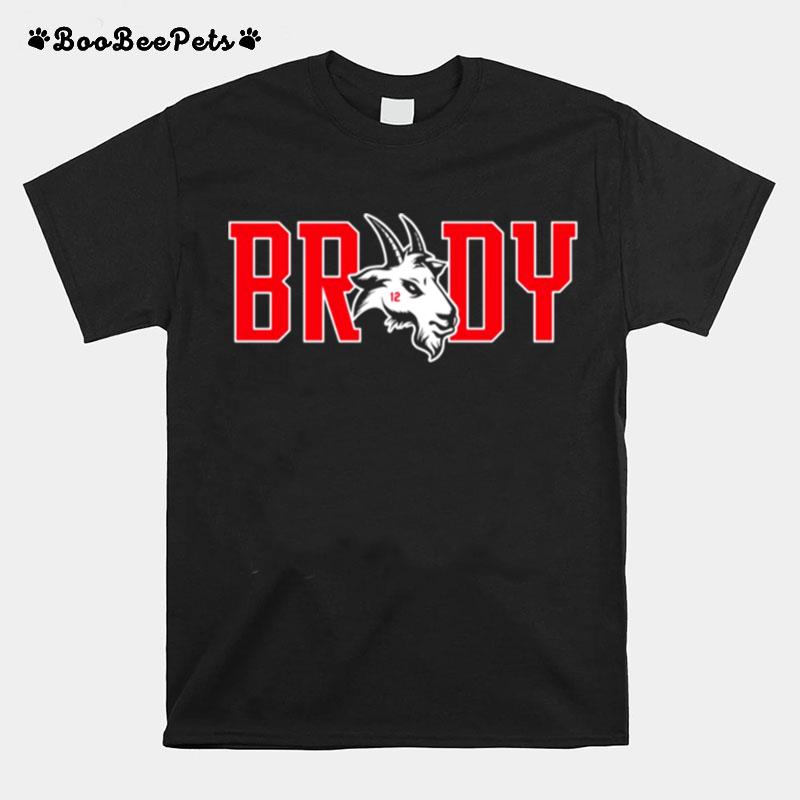 Tom Brady Is Goat 12 Football Season Quarterback T-Shirt