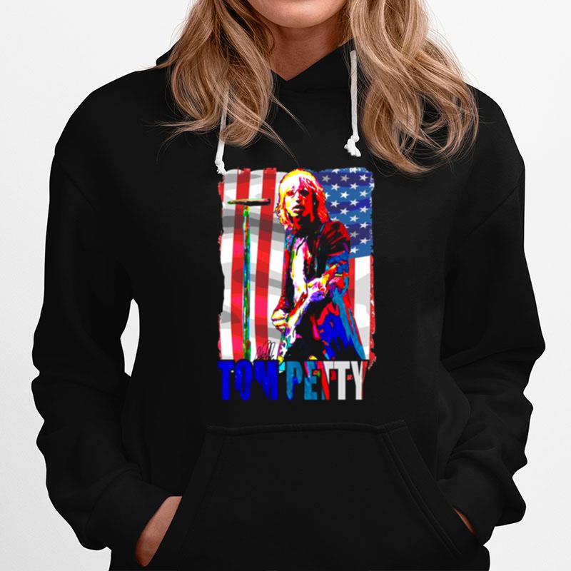 Tom Petty Musican Legend Design American Flag Hoodie