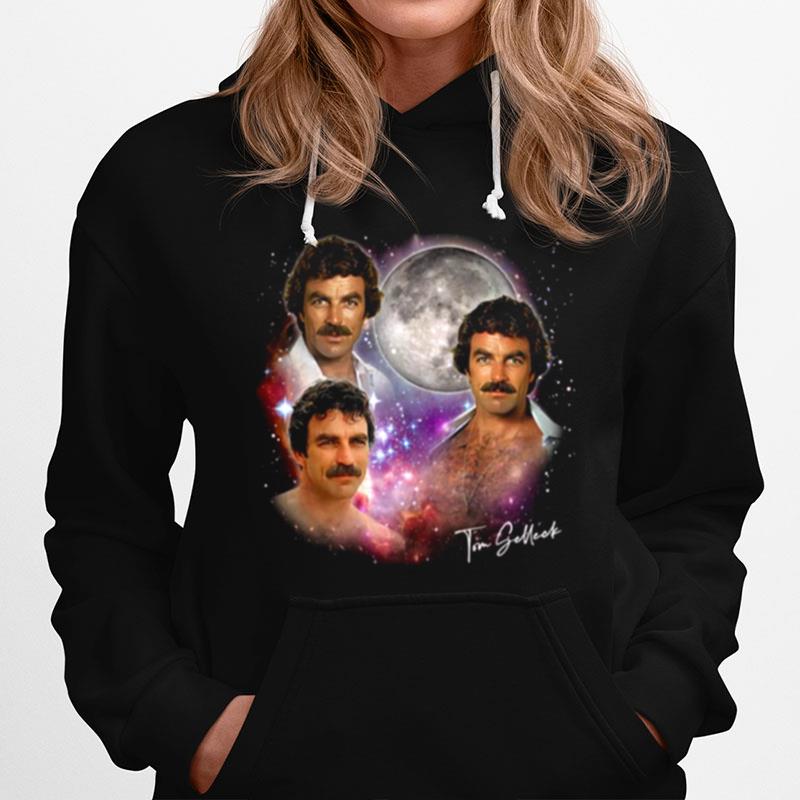 Tom Selleck Original Fan Art 80S Magnum Pi Hoodie