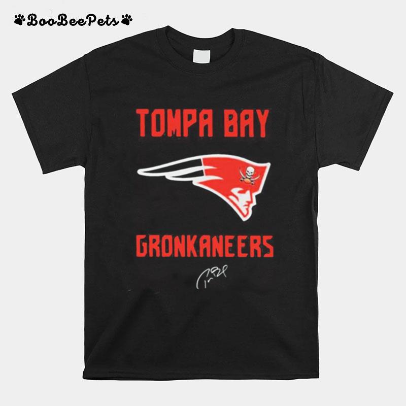 Tompa Bay Gronkaneers New England Patriots Signature T-Shirt